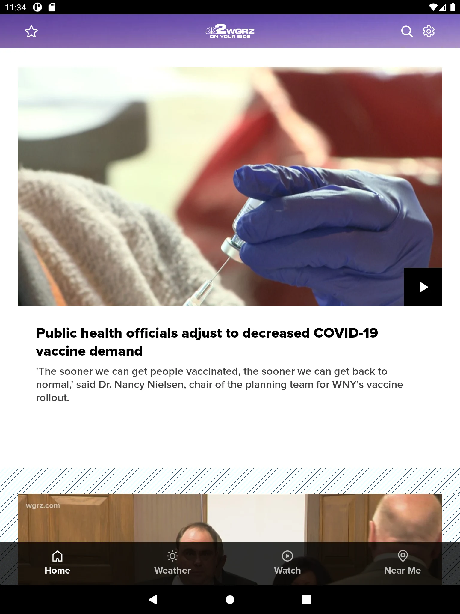 Buffalo News from WGRZ screenshot